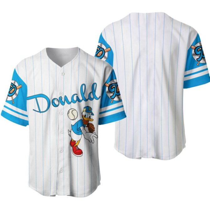 Donald Duck Baseball Jersey – Fun Cartoon Sports Shirt For Fans