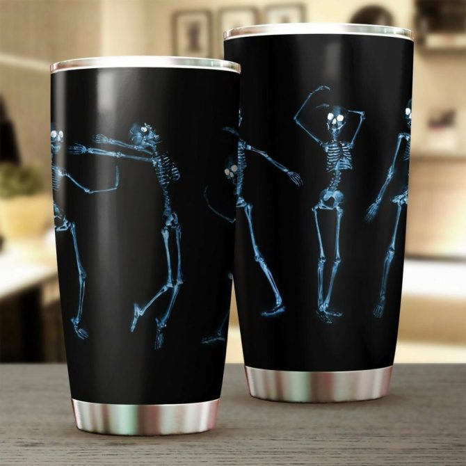 Dancing Skeletons Tumbler - 20Oz Insulated Travel Mug For Hot & Cold Drinks
