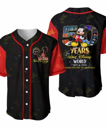 Celebrate 50 Years Of Magic With Disney World Anniversary Jersey – Limited Edition!