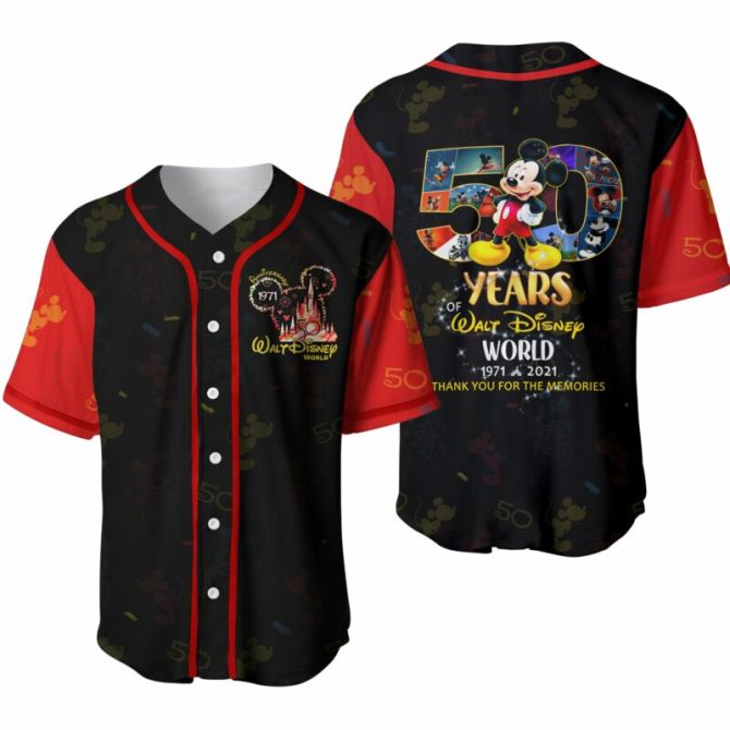 Celebrate 50 Years Of Magic With Disney World Anniversary Jersey – Limited Edition!