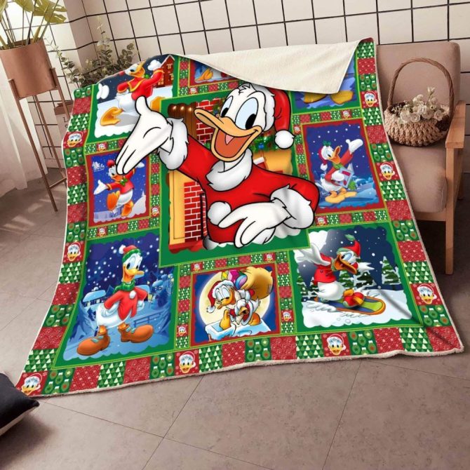 Cozy Holiday Blanket - Festive Cartoon Design Fleece Throw For Kids & Adults