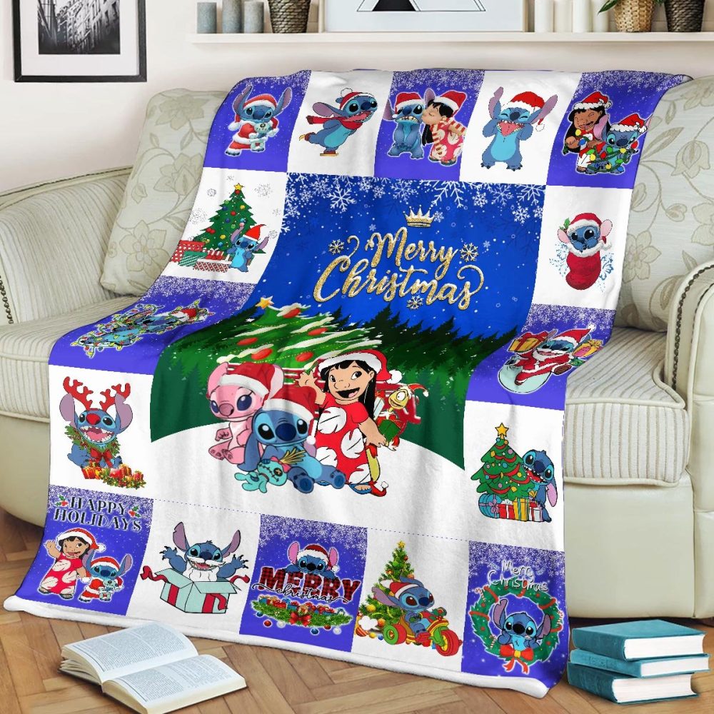 Festive Christmas Cartoon Blanket - Cozy Holiday Gift For Kids & Fans - Image 2