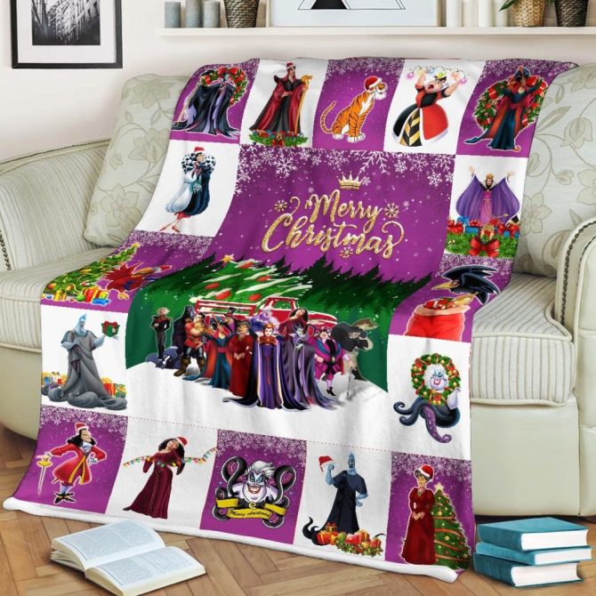 Cozy Christmas Blanket With Villainous Characters – Perfect Holiday Gift! - Image 3