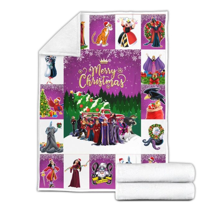Cozy Christmas Blanket With Villainous Characters – Perfect Holiday Gift! - Image 4