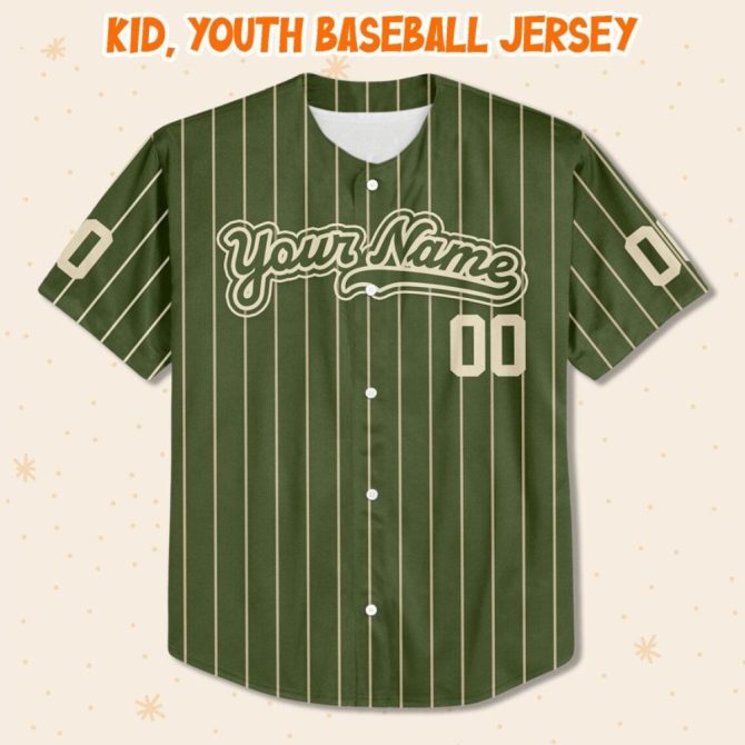 Custom Kids/Youth/Adult Baseball Jersey - Personalized Name & Number - Unique Design - Image 2