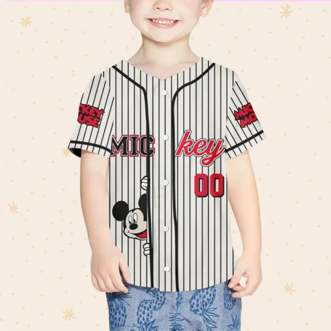 Custom Mickey Baseball Jersey - Kids/Youth/Adult Sizes - Personalize Your Name! - Image 4