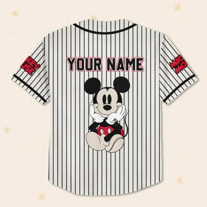 Custom Mickey Baseball Jersey - Kids/Youth/Adult Sizes - Personalize Your Name! - Image 3
