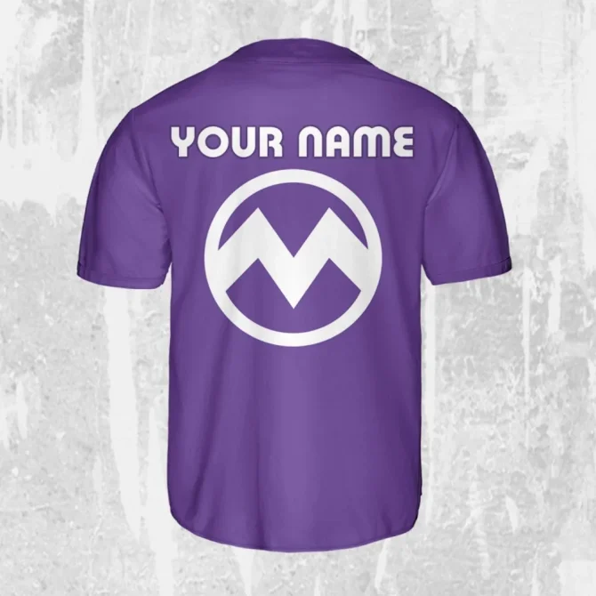 Customizable Purple Monster Baseball Jersey For Kids/Youth/Adults - Fun Personalized Sportswear - Image 3