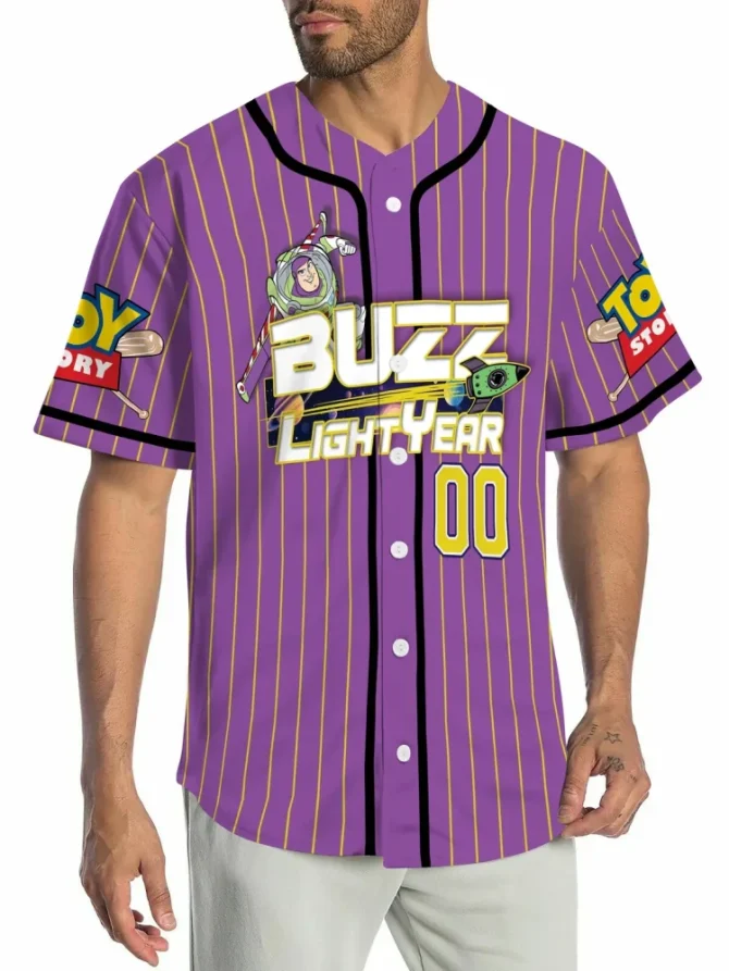 Custom Buzz Lightyear Baseball Jersey – Personalized Name & Number – Toy Story Fan Gear - Image 5