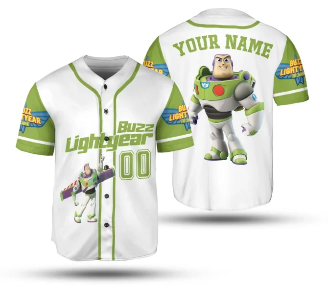 Custom Buzz Lightyear Baseball Jersey - Add Your Name & Number - Perfect Gift For Fans! - Image 6