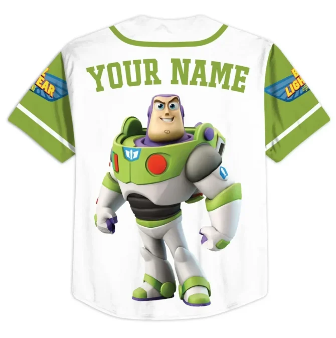 Custom Buzz Lightyear Baseball Jersey - Add Your Name & Number - Perfect Gift For Fans! - Image 3