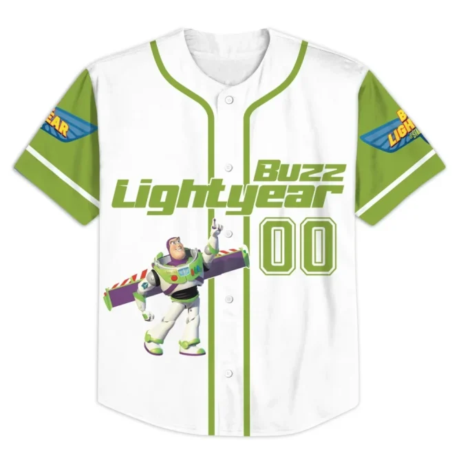 Custom Buzz Lightyear Baseball Jersey - Add Your Name & Number - Perfect Gift For Fans! - Image 2