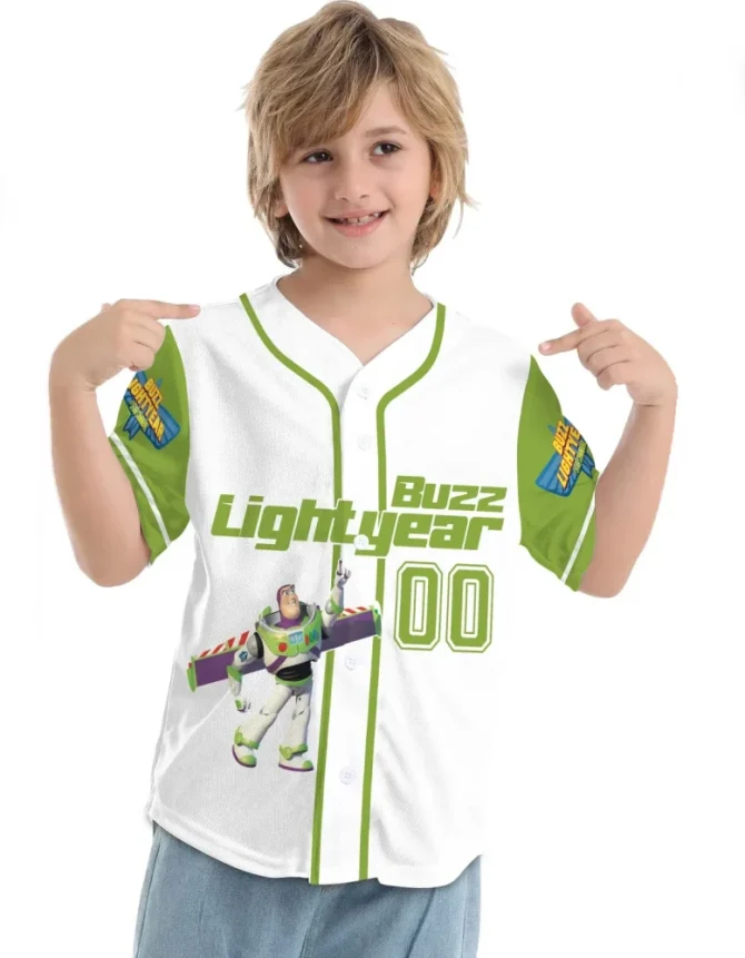 Custom Buzz Lightyear Baseball Jersey - Add Your Name & Number - Perfect Gift For Fans! - Image 4