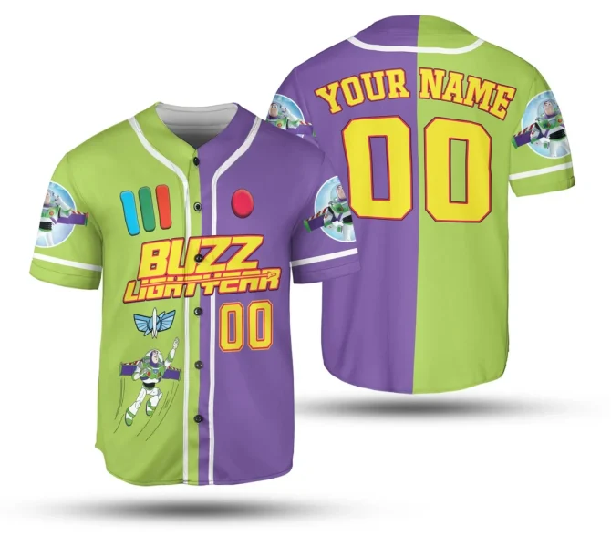 Custom Buzz Lightyear Baseball Jersey - Add Your Name & Number - Toy Story Fan Gear - Image 6