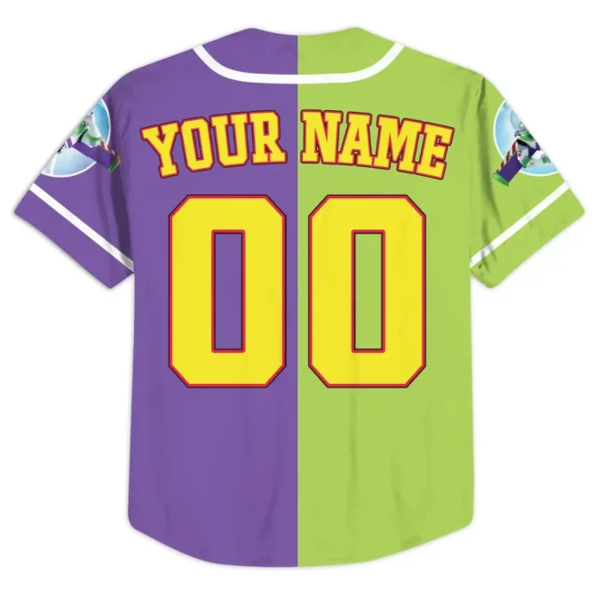 Custom Buzz Lightyear Baseball Jersey - Add Your Name & Number - Toy Story Fan Gear - Image 4