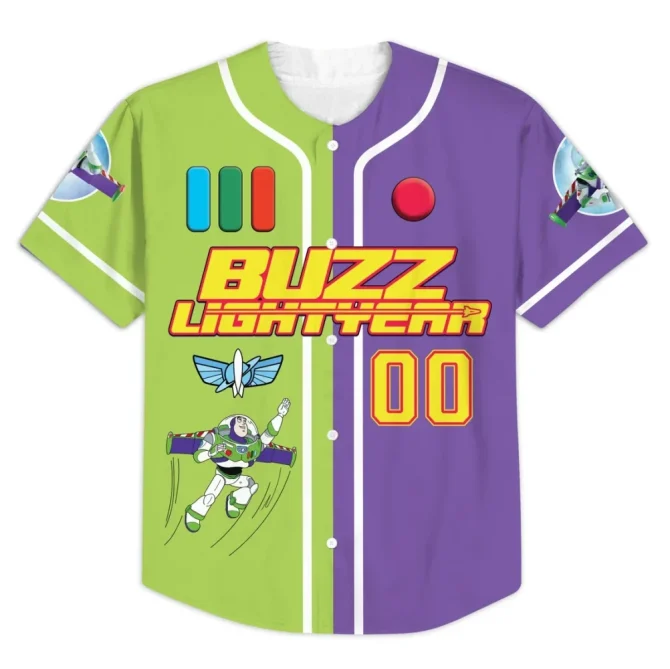 Custom Buzz Lightyear Baseball Jersey - Add Your Name & Number - Toy Story Fan Gear - Image 3