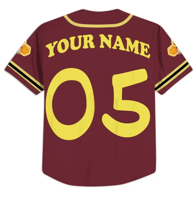 Custom Hundred Acre Wood Baseball Jersey – Personalized Text & Number Tee - Image 4