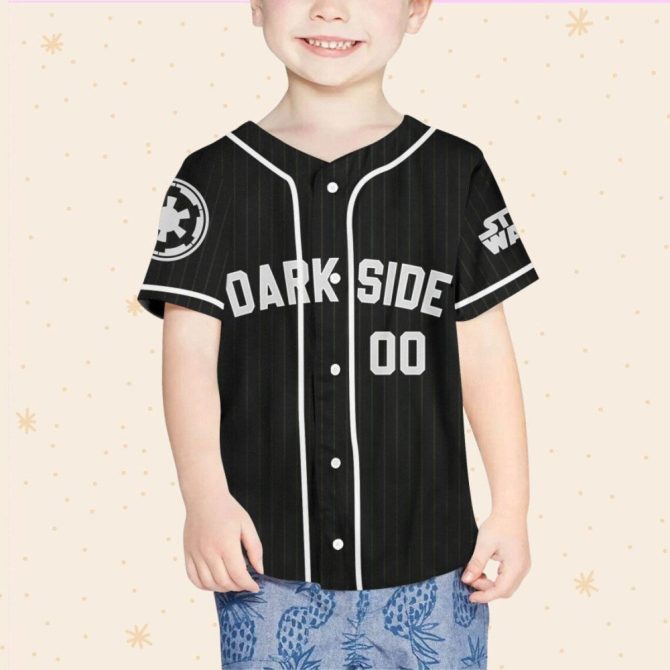 Customizable Dark Side Baseball Jersey - Kids/Youth/Adult - Personalize Your Name! - Image 4