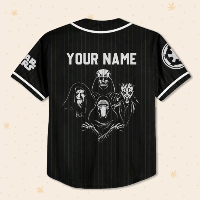 Customizable Dark Side Baseball Jersey - Kids/Youth/Adult - Personalize Your Name! - Image 3