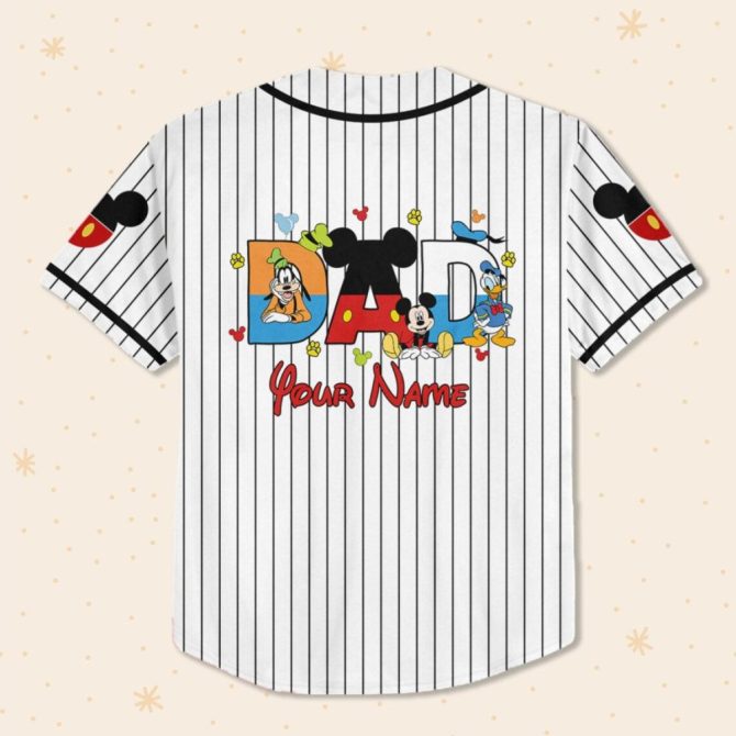 Custom Disney Baseball Jersey For Kids/Youth/Adults - Personalized Name & Design - Image 3