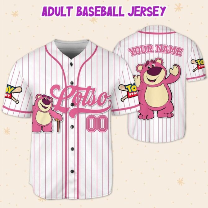 Customizable Kids/Youth Baseball Jersey - Cute Bear Theme, Add Your Name! - Image 5