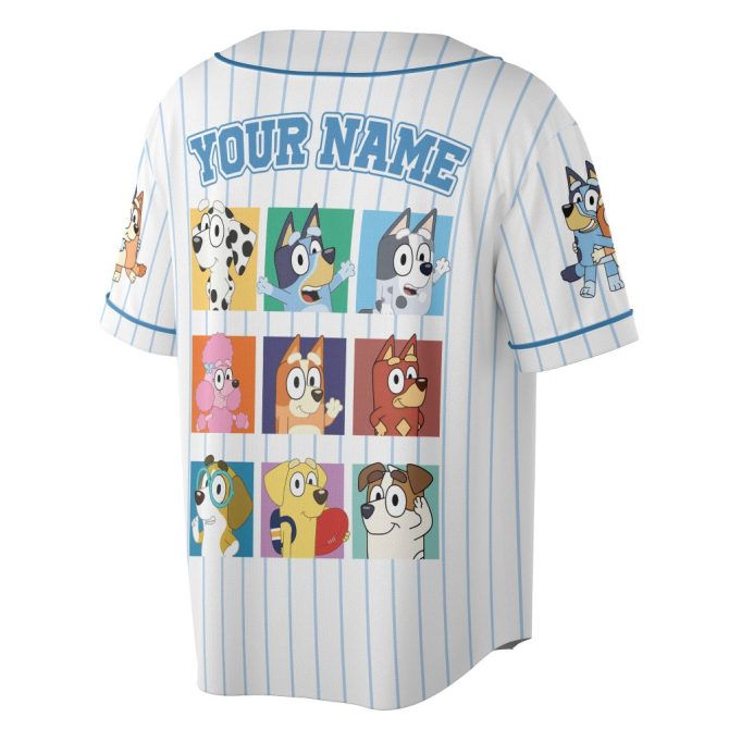 Customizable Kids' Cartoon Baseball Jersey - Fun Character Print - Add Your Name! - Image 2