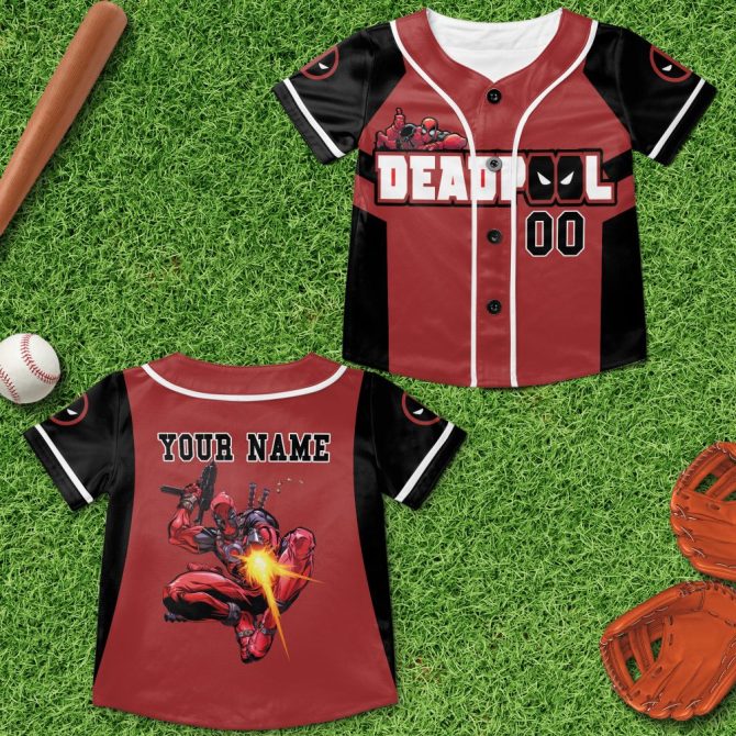 Customizable Superhero Baseball Jersey – Personalized Name & Number – Perfect For Fans!
