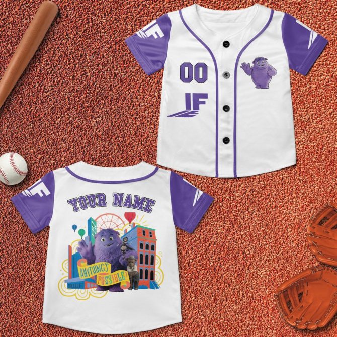 Custom Kids Baseball Jersey - Personalized Name & Fun Design - Youth Sports Shirt