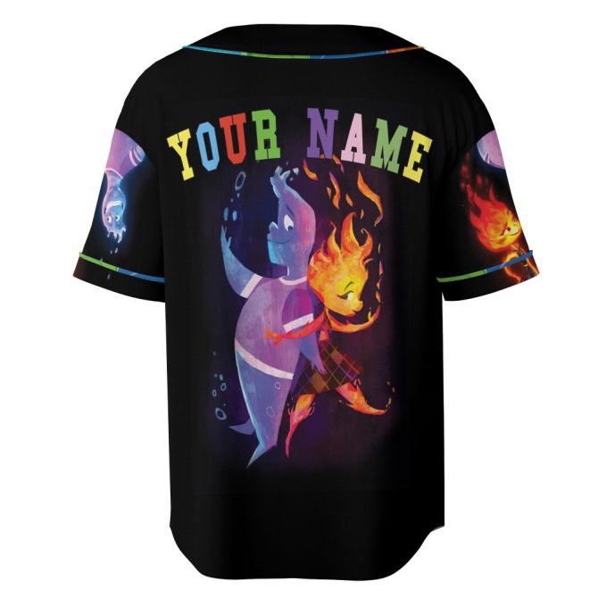 Customizable Elemental Baseball Jersey - Personalized Name & Number - Unique Fantasy Design - Image 5