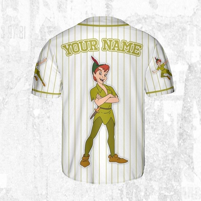 Customizable Peter Pan Baseball Jersey - Personalized Kids/Youth/Adult Sizes - Image 5