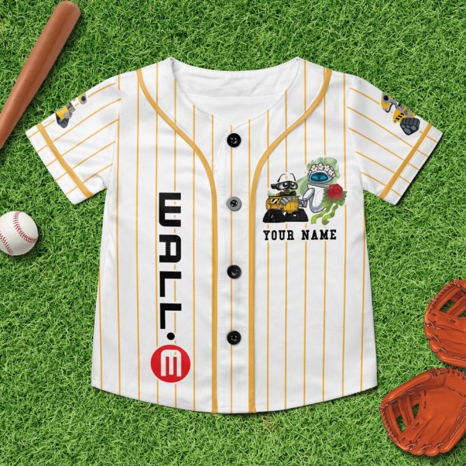 Custom Kids Baseball Jersey - Cute Robot Design - Personalized Name - Perfect Gift! - Image 3