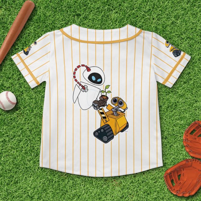 Custom Kids Baseball Jersey - Cute Robot Design - Personalized Name - Perfect Gift! - Image 2