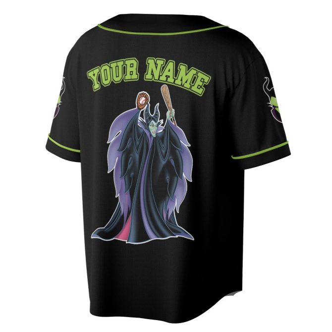 Customizable Maleficent Baseball Jersey – Personalized Name & Number, Perfect For Fans - Image 4