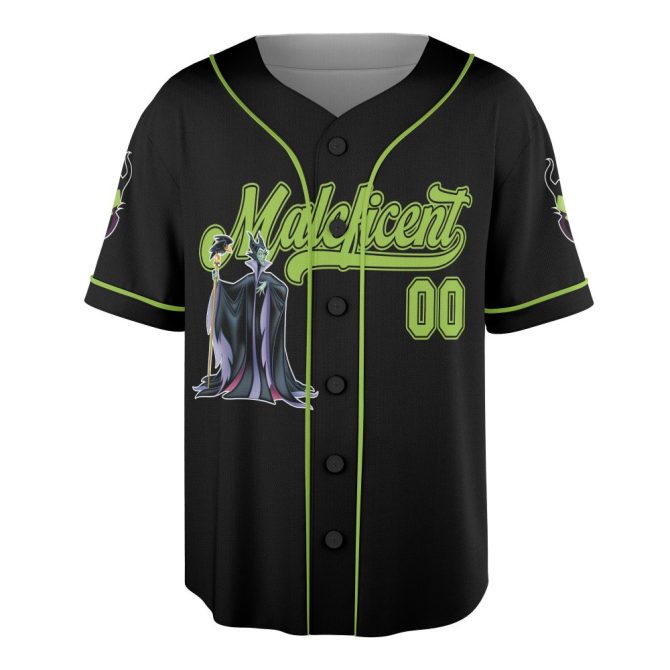 Customizable Maleficent Baseball Jersey – Personalized Name & Number, Perfect For Fans - Image 5