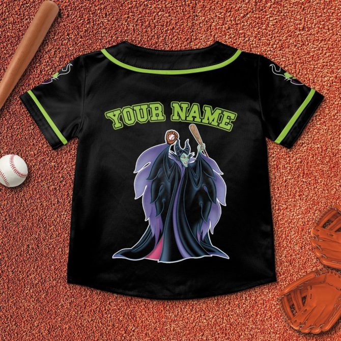 Customizable Maleficent Baseball Jersey – Personalized Name & Number, Perfect For Fans - Image 3