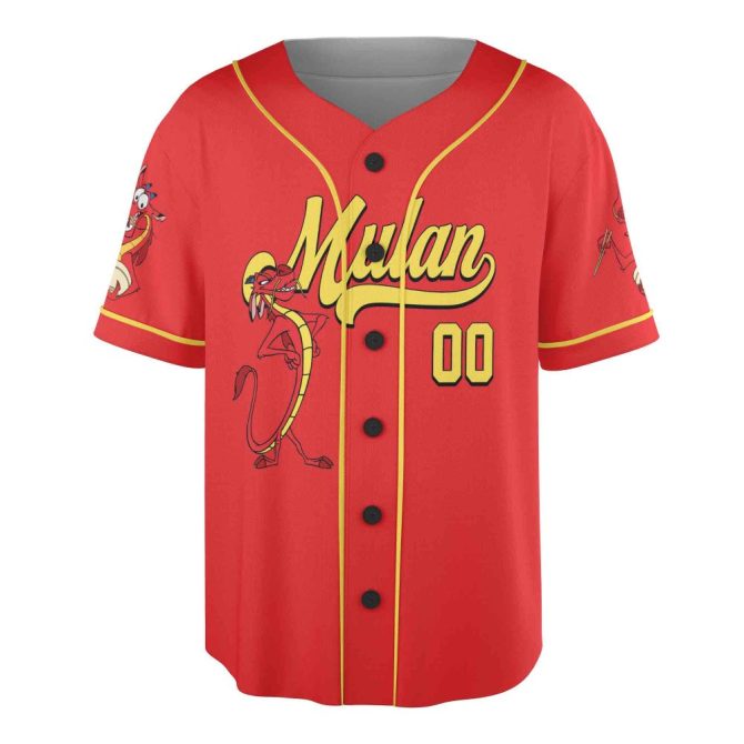Custom Mulan Baseball Jersey - Personalized Kids Sports Shirt With Name - Image 5