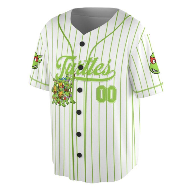 Customizable Turtle Baseball Jersey For Kids – Fun Cartoon Design, Perfect Gift! - Image 5