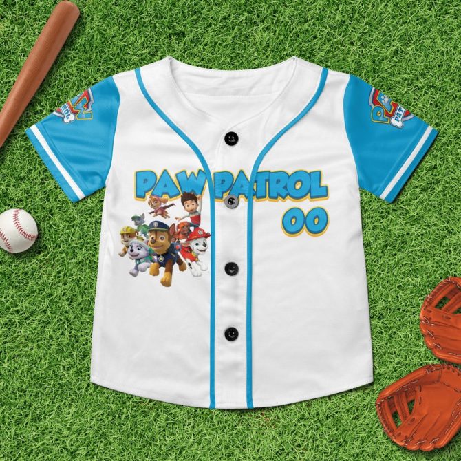 Customizable Paw Patrol Kids' Jersey - Personalized Name & Number, Fun Puppy Design! - Image 4