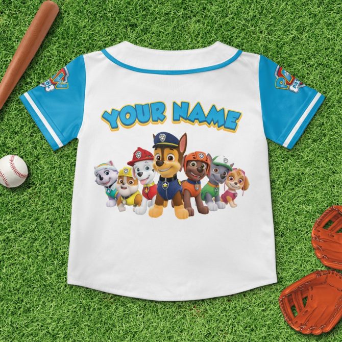 Customizable Paw Patrol Kids' Jersey - Personalized Name & Number, Fun Puppy Design! - Image 6