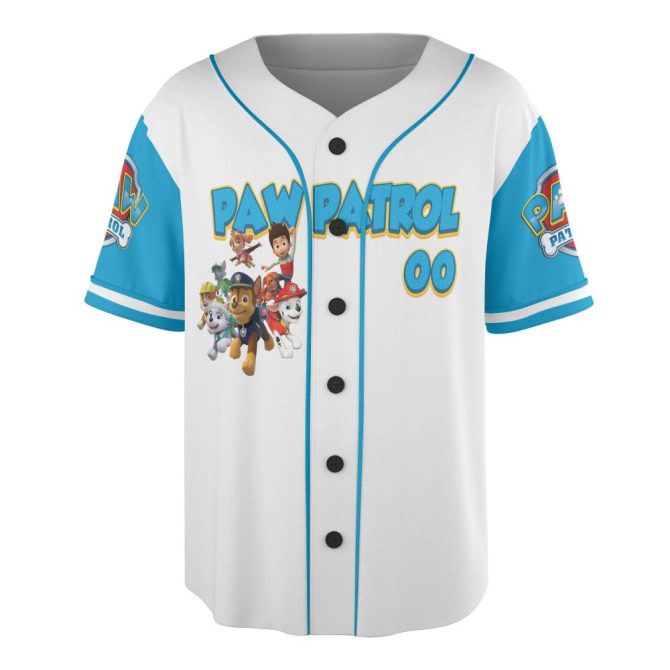 Customizable Paw Patrol Kids' Jersey - Personalized Name & Number, Fun Puppy Design! - Image 2