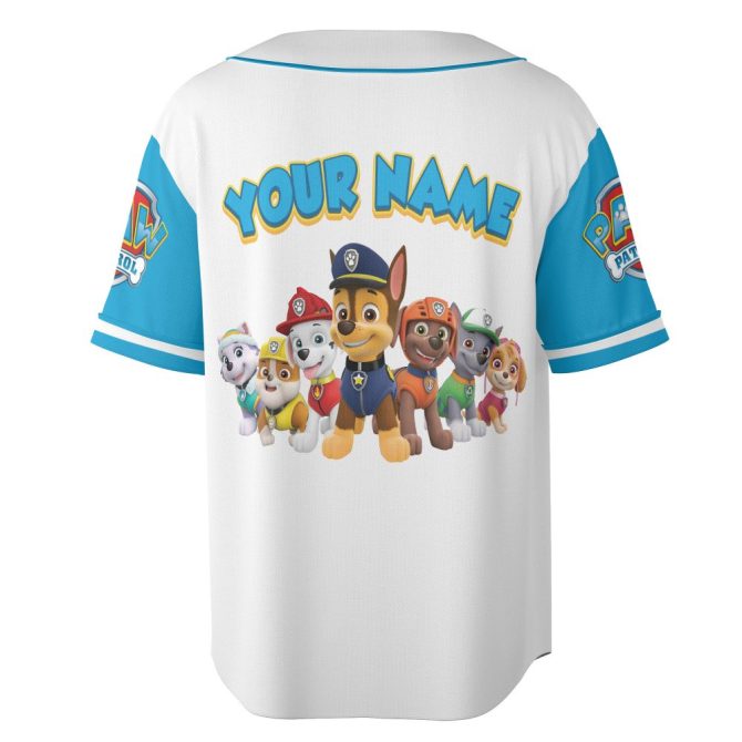 Customizable Paw Patrol Kids' Jersey - Personalized Name & Number, Fun Puppy Design! - Image 3