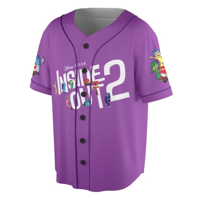 Customizable Inside Out 2 Baseball Jersey - Personalized Name, Vibrant Characters, Unisex Design - Image 3