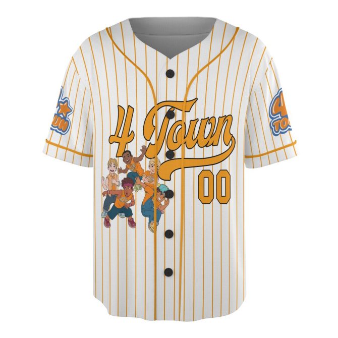 Custom 4-Town Baseball Jersey – Personalized Name & Number, Perfect Gift For Fans! - Image 2