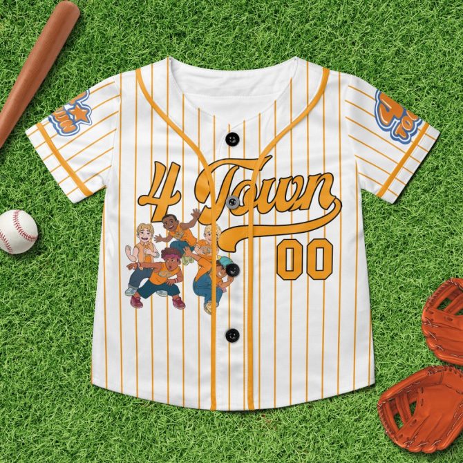 Custom 4-Town Baseball Jersey – Personalized Name & Number, Perfect Gift For Fans! - Image 6