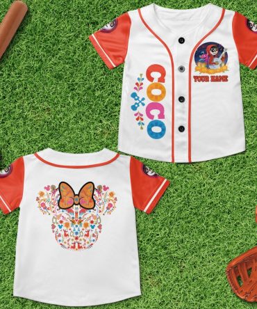 Custom Coco Baseball Jersey For Kids - Personalized Name & Vibrant Design - Perfect Gift Idea!