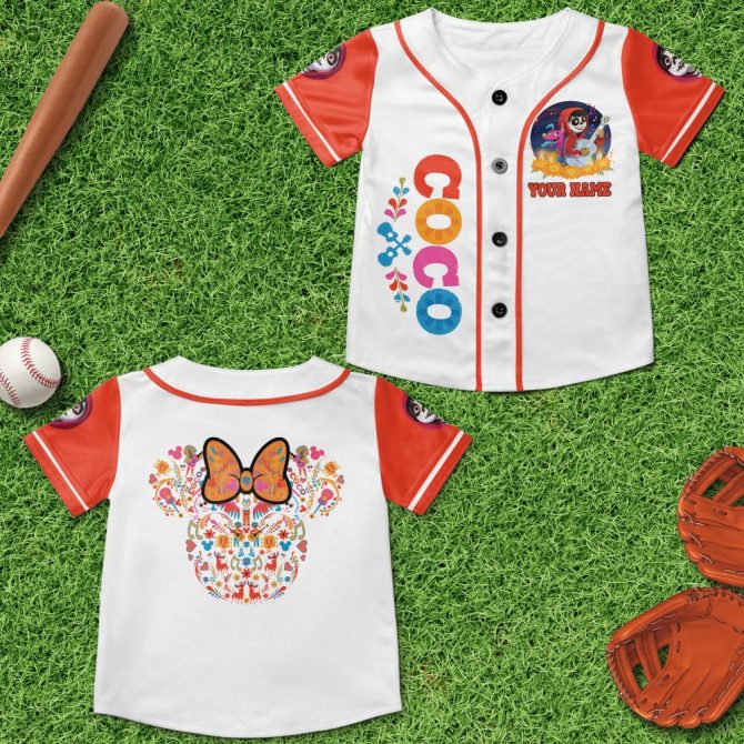 Custom Coco Baseball Jersey For Kids - Personalized Name & Vibrant Design - Perfect Gift Idea!