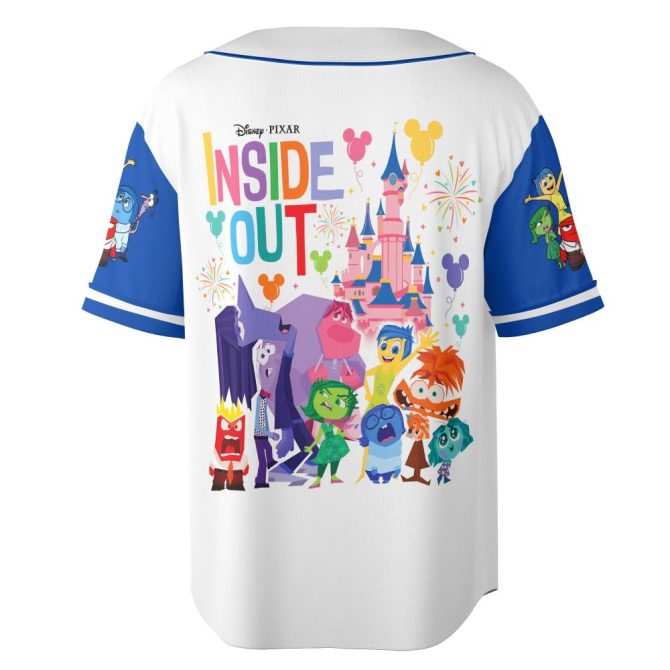 Disney Pixar Inside Out 2 Custom Baseball Jersey - Vibrant Character Design For Kids & Fans - Image 2