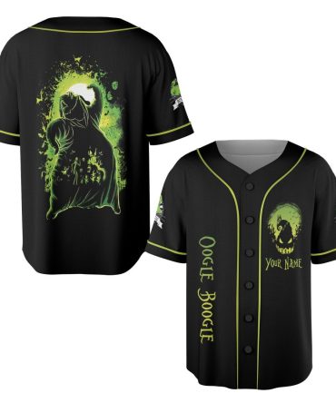Custom Oogie Boogie Baseball Jersey - Glow In The Dark Halloween Shirt