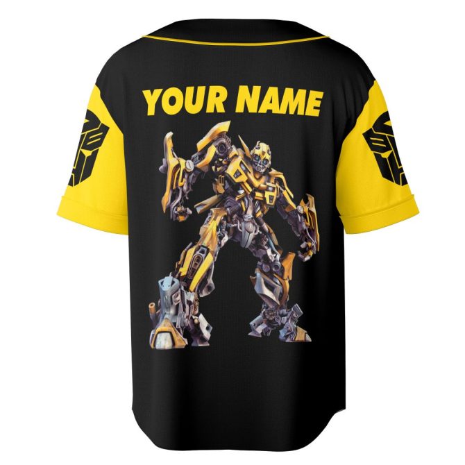 Customizable Bumblebee Baseball Jersey - Transform Your Style With Personalized Name! - Image 2