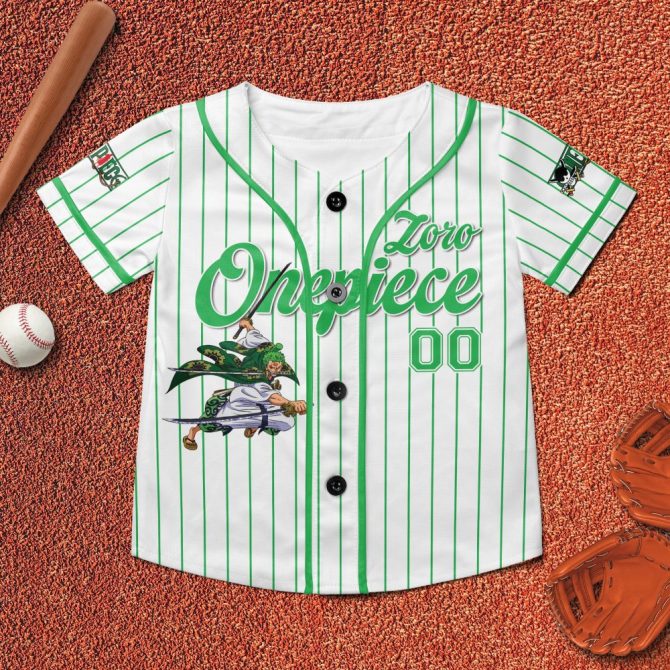 Custom Zoro Anime Baseball Jersey - Personalized Name & Number - Unique Fan Gift - Image 6